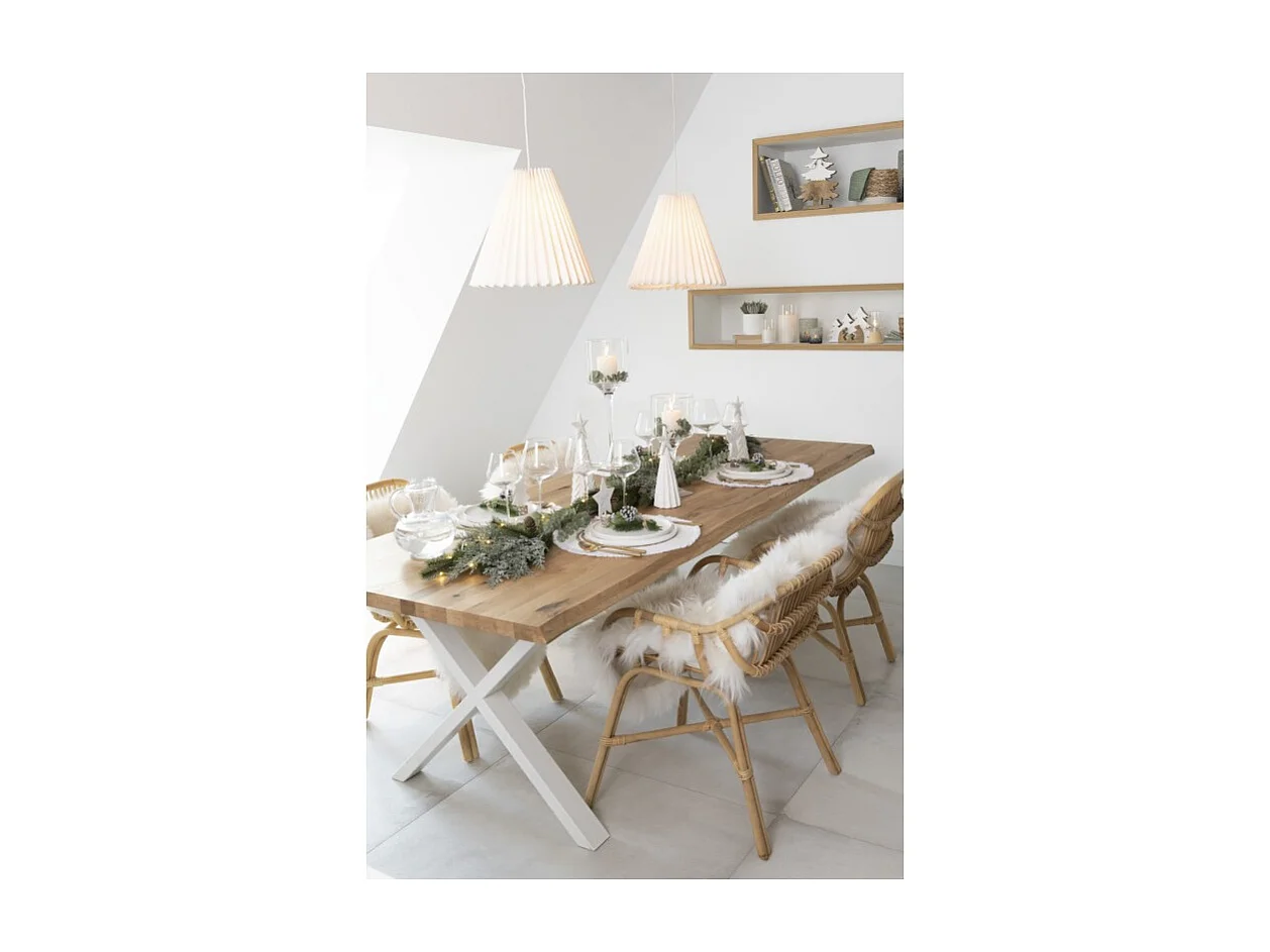 Lámpara de techo de acordeón de papel blanco 37x0x29 cm