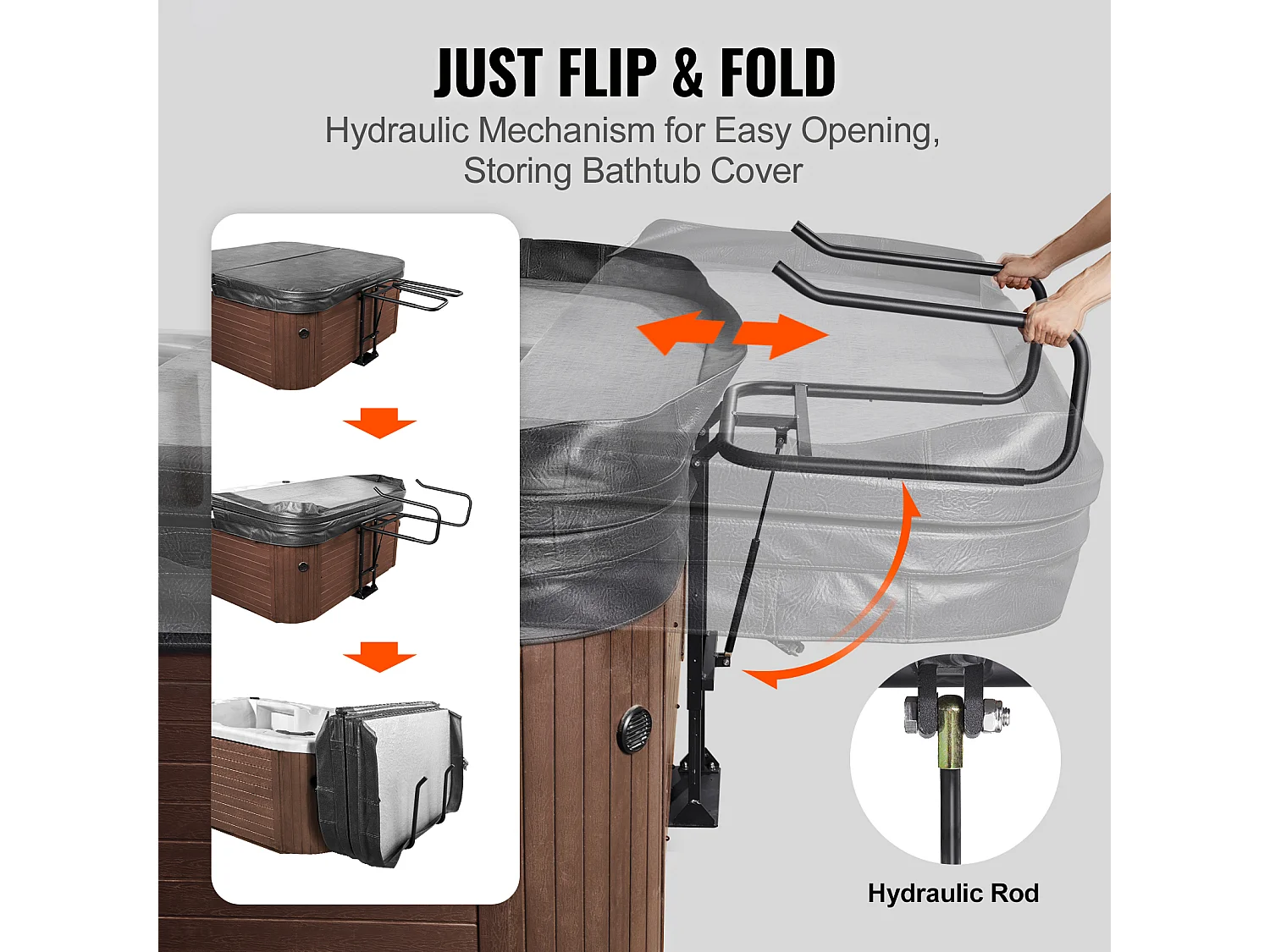 Lève-Couvercle de Spa SucceBuy, Hydraulique, Idéal pour de Nombreux Spas