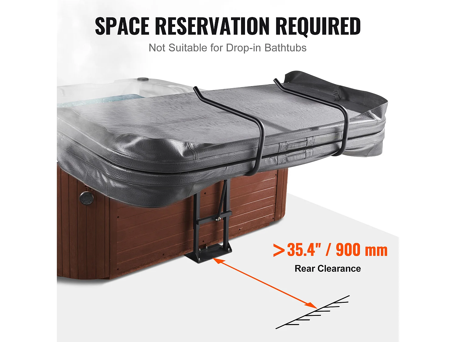 Lève-Couvercle de Spa SucceBuy, Hydraulique, Idéal pour de Nombreux Spas