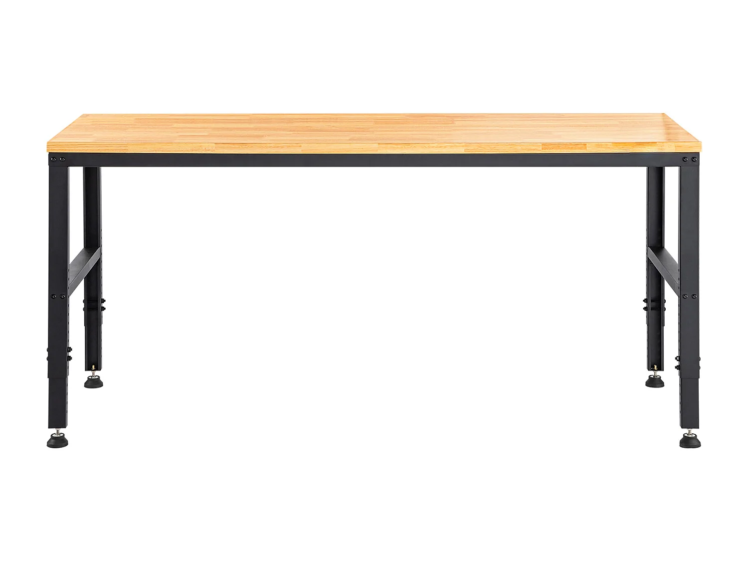 Établi Table de Travail Réglable SucceBuy, 122x 61x 97cm, avec Prise de Courant, pour Bureau, Maison, Garage