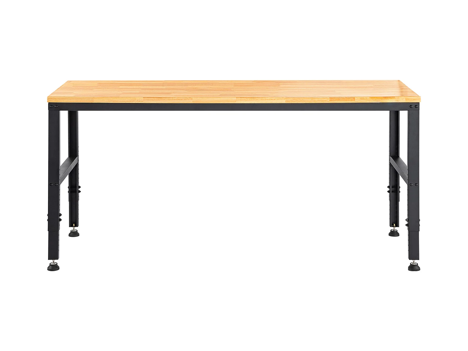 Établi Table de Travail Réglable SucceBuy, 122x 61x 97cm, avec Prise de Courant, pour Bureau, Maison, Garage