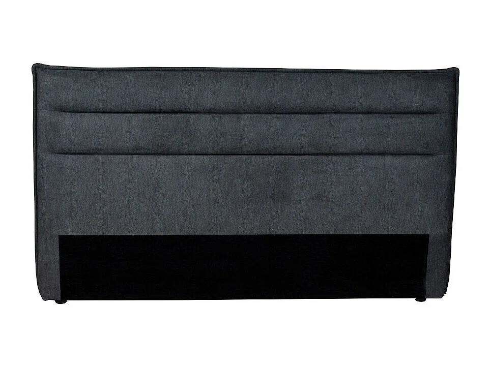 Tête de lit en tissu DAPHNE, compatible avec lits 140 et 160cm, Gris foncé
