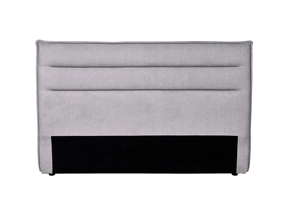 Tête de lit en tissu DAPHNE, compatible avec lits 140 et 160cm, Gris clair