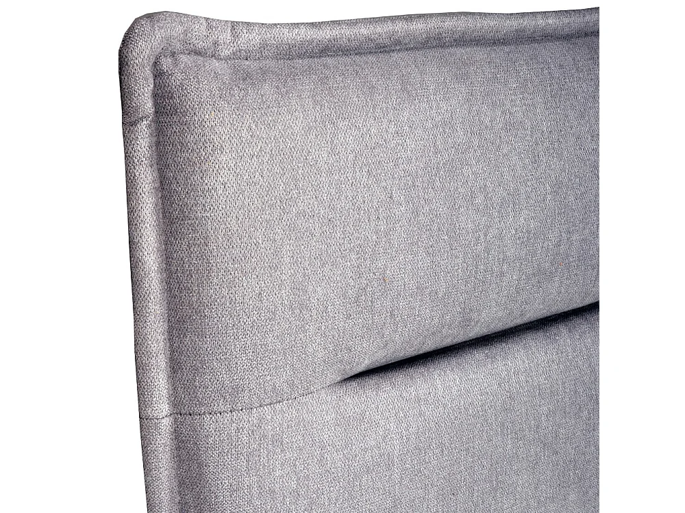 Tête de lit en tissu DAPHNE, compatible avec lits 140 et 160cm, Gris clair