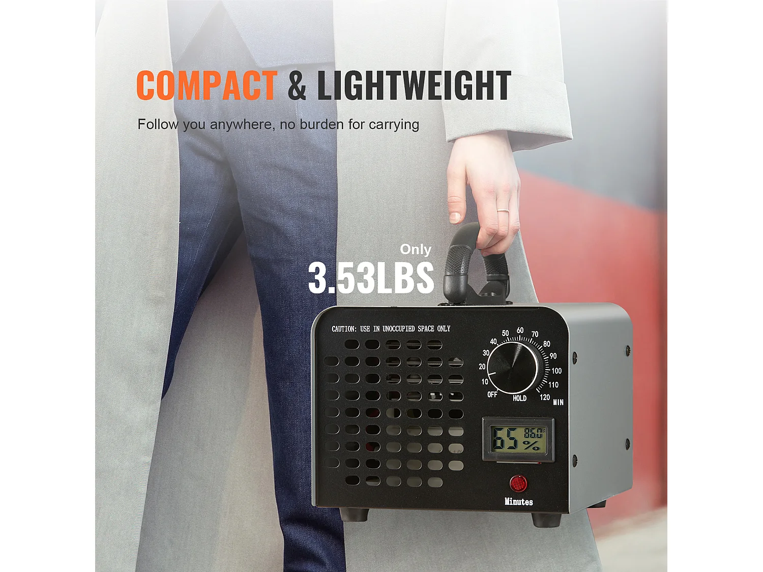 Générateur D'ozone SucceBuy, 36000 mg/h Machine à Ozone avec Minuterie de 0 à 120 Minutes
