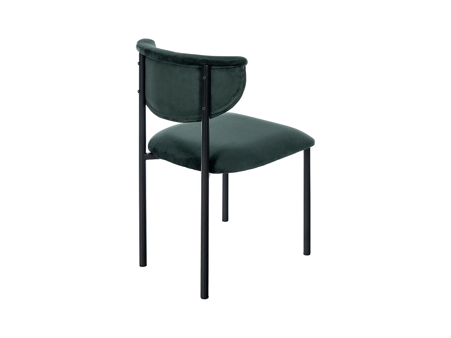 Lot de 2  chaise salle à manger - Velours - Vert foncé - Gambell