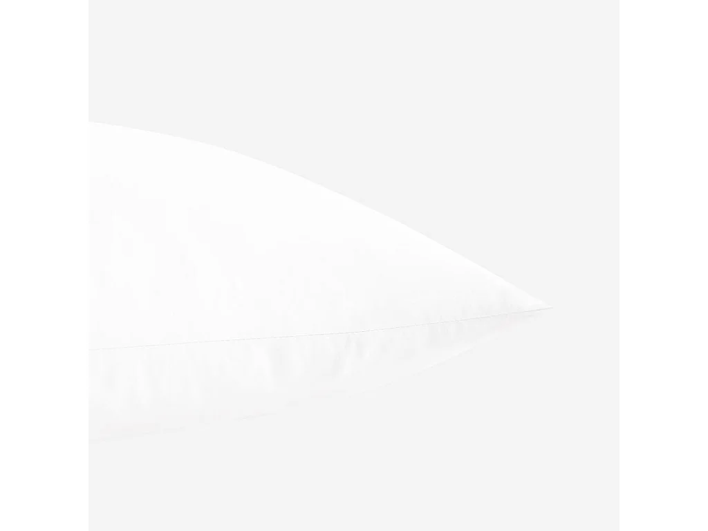 Habitat - Taie d'oreiller en satin de coton - 65 x 65 cm - Blanc - Alexane