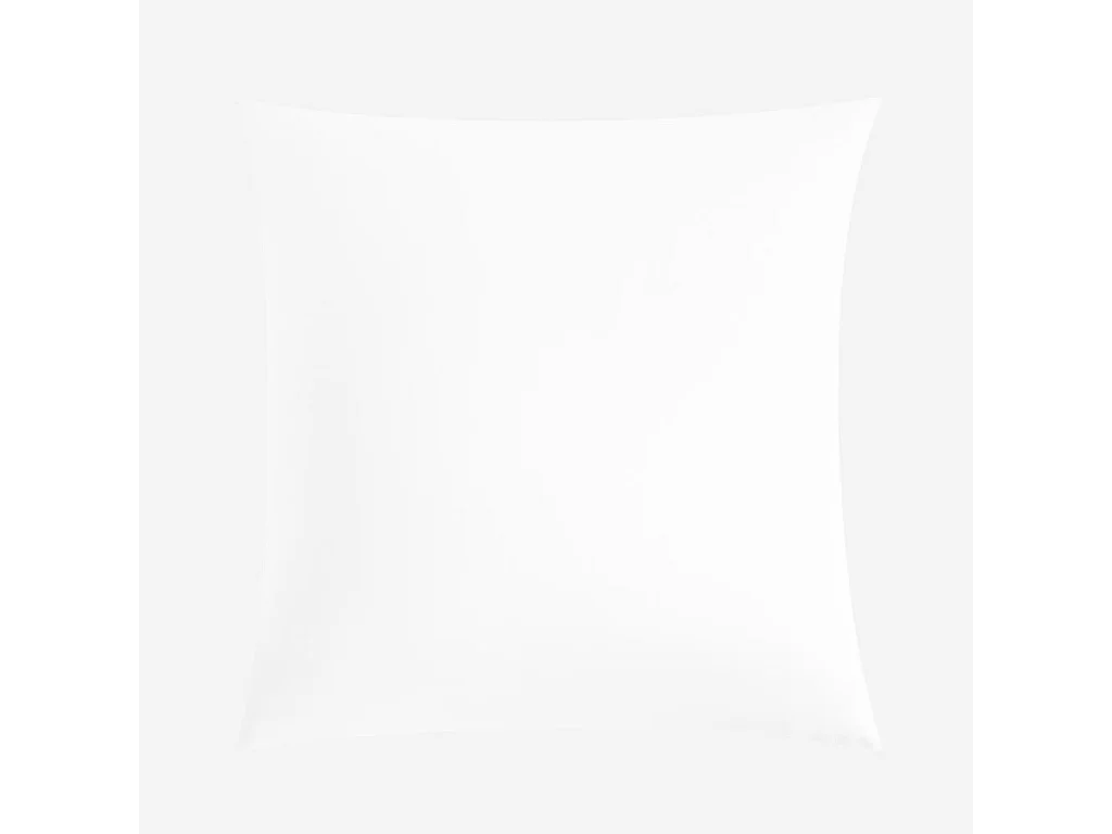 Habitat - Taie d'oreiller en satin de coton - 65 x 65 cm - Blanc - Alexane