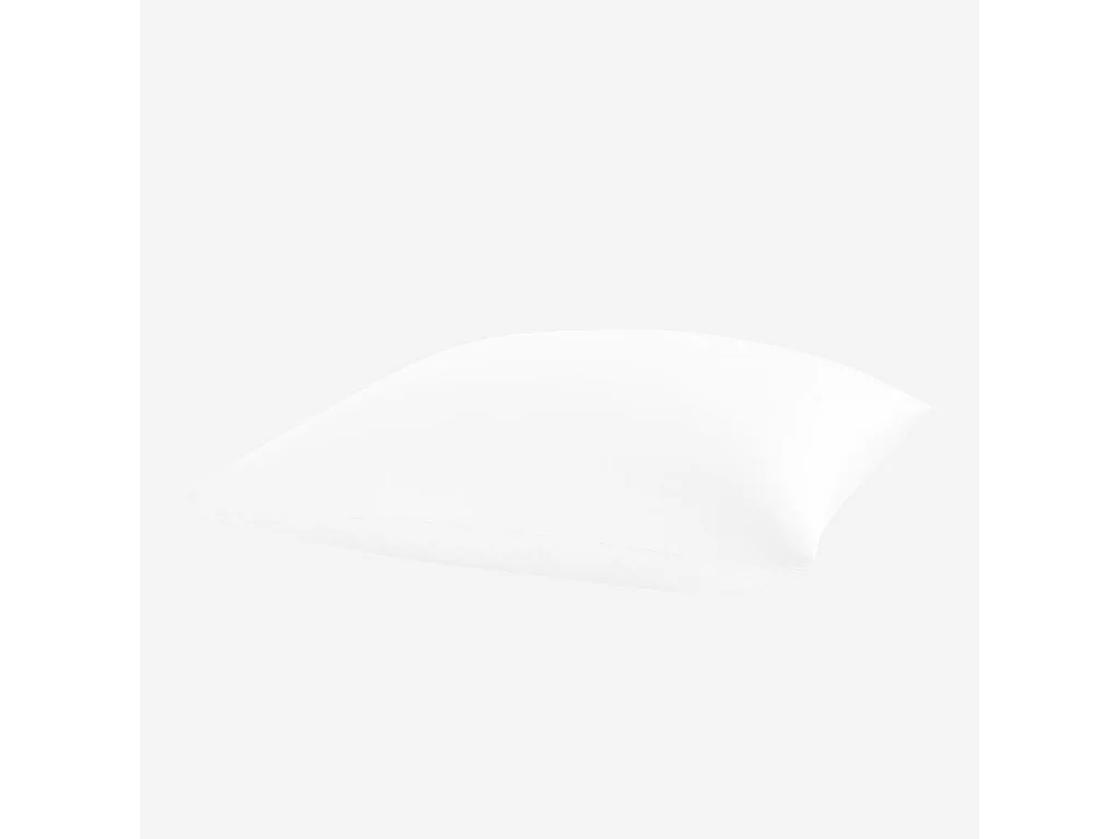 Habitat - Taie d'oreiller en satin de coton - 65 x 65 cm - Blanc - Alexane