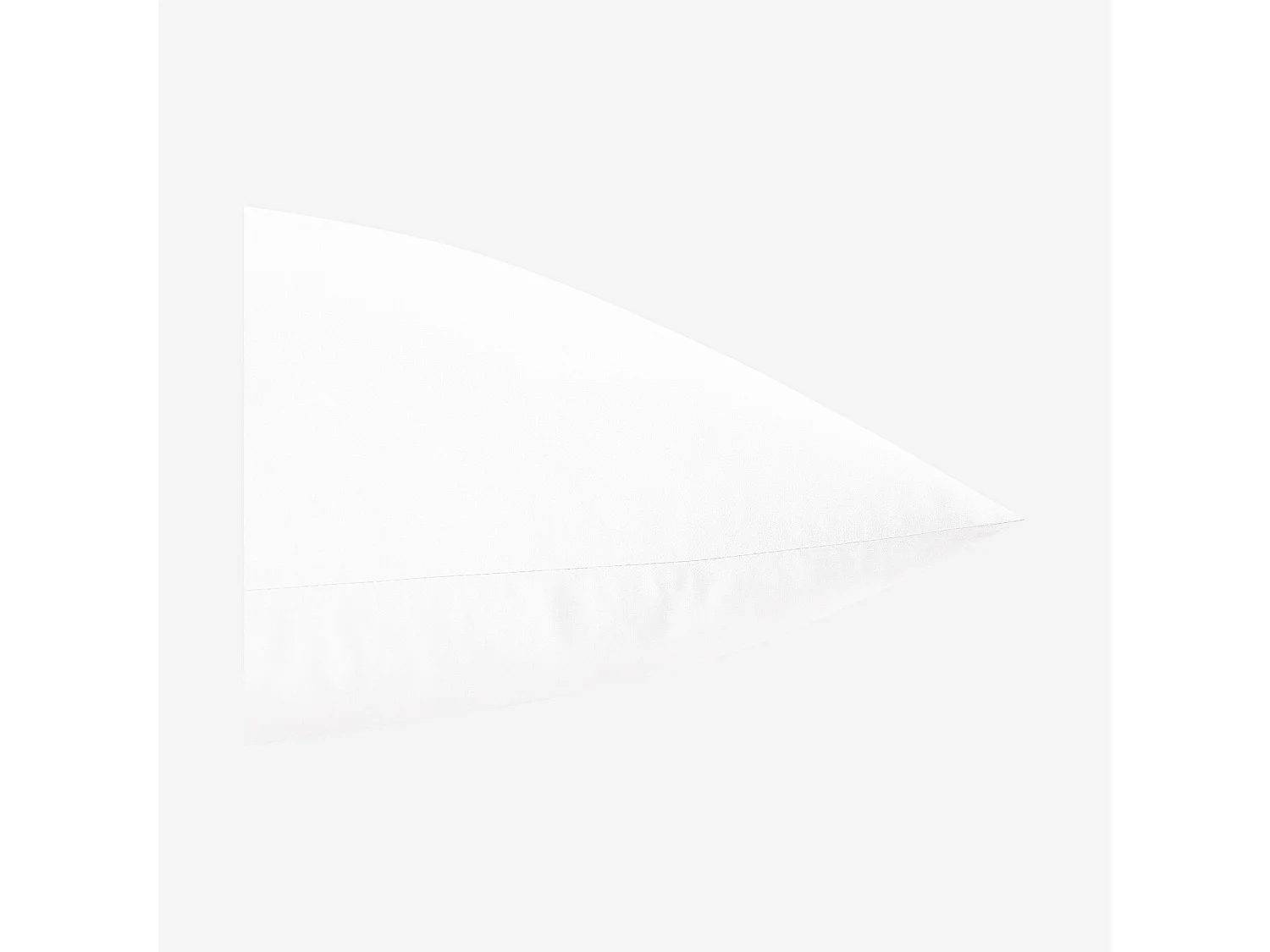 Habitat - Taie d'oreiller en satin de coton - 65 x 65 cm - Blanc - Alexane