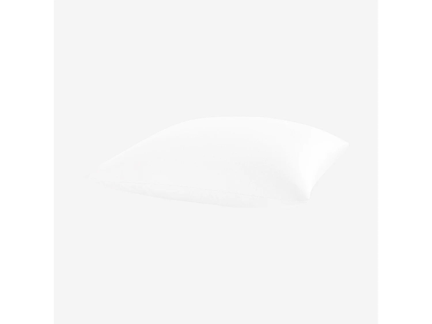 Taie d'oreiller en satin de coton - 65 x 65 cm - Blanc