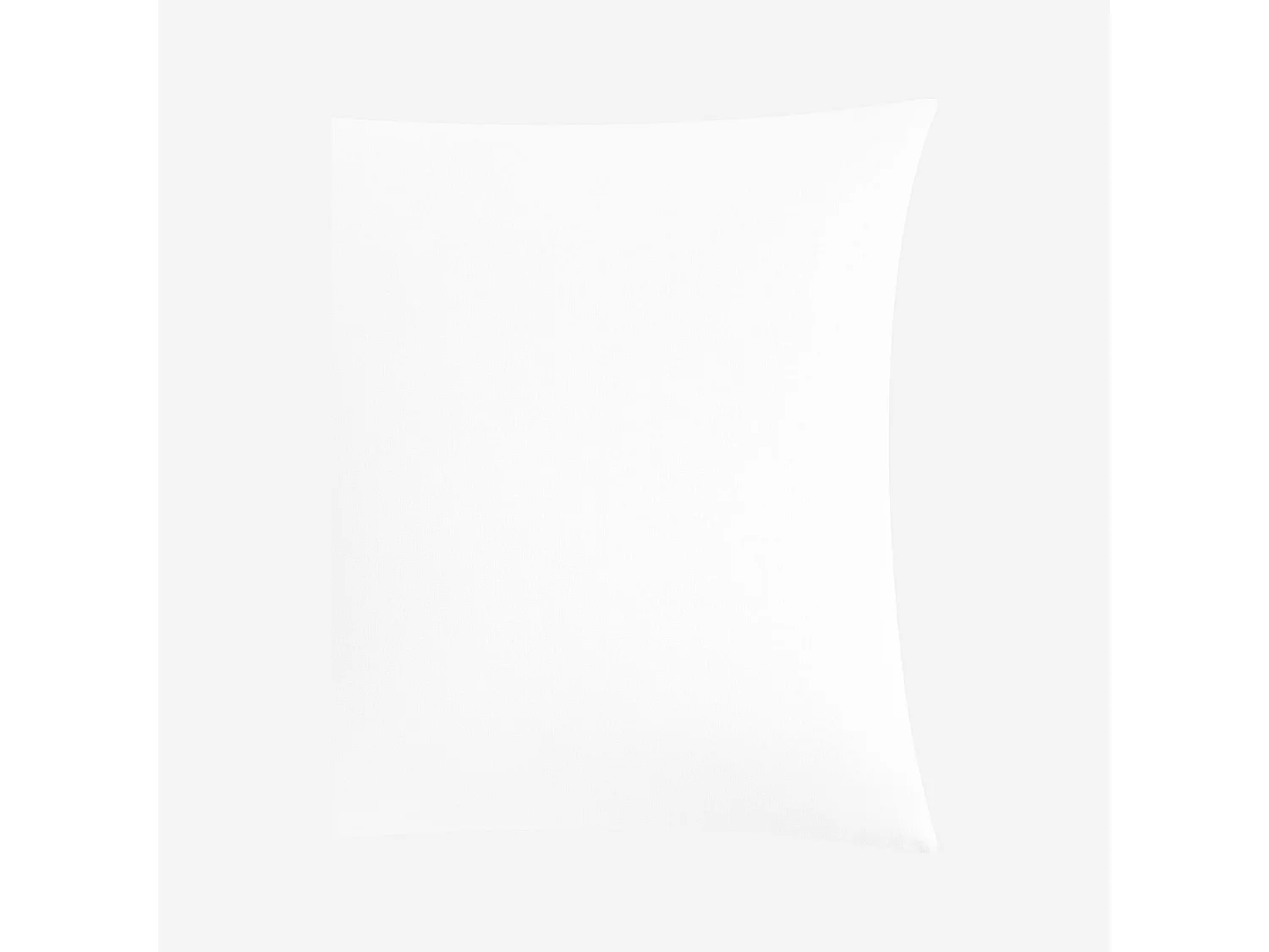 Taie d'oreiller en satin de coton - 65 x 65 cm - Blanc