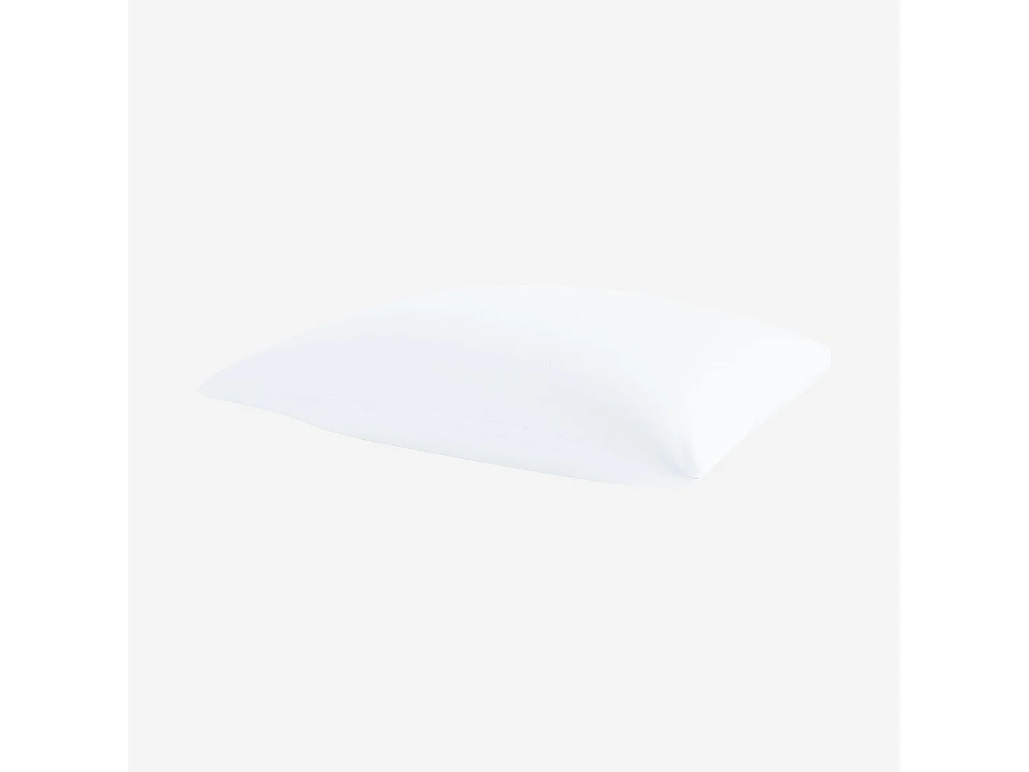 Taie d'oreiller en percale de coton - 50 x 70 cm - Blanc