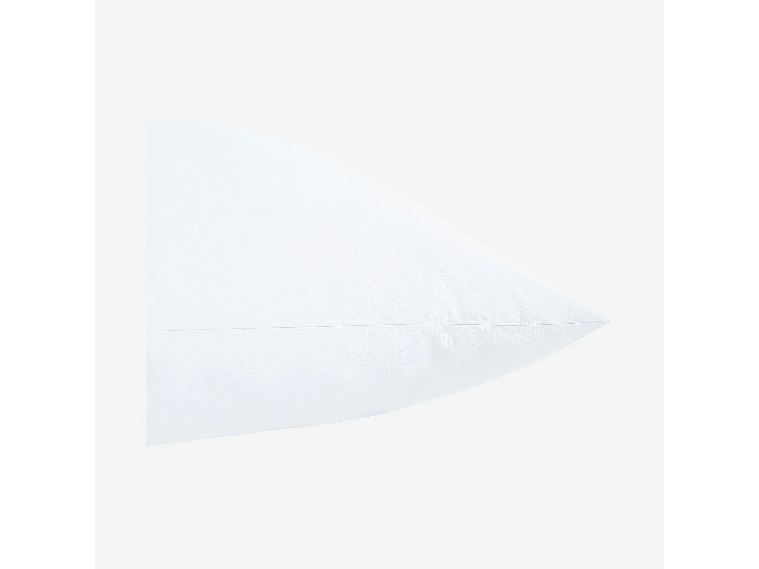 Taie d'oreiller en percale de coton - 50 x 70 cm - Blanc