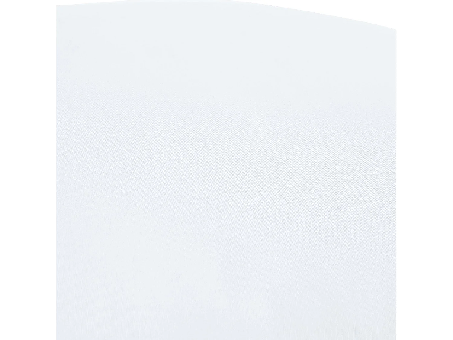 Taie d'oreiller en percale de coton - 50 x 70 cm - Blanc
