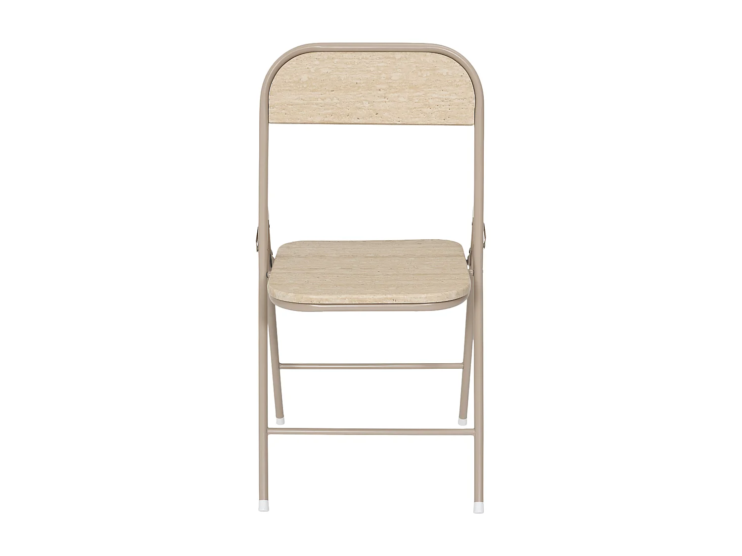 Chaise Pliante Terra Nova - Lot De 4 Blanc, Beige