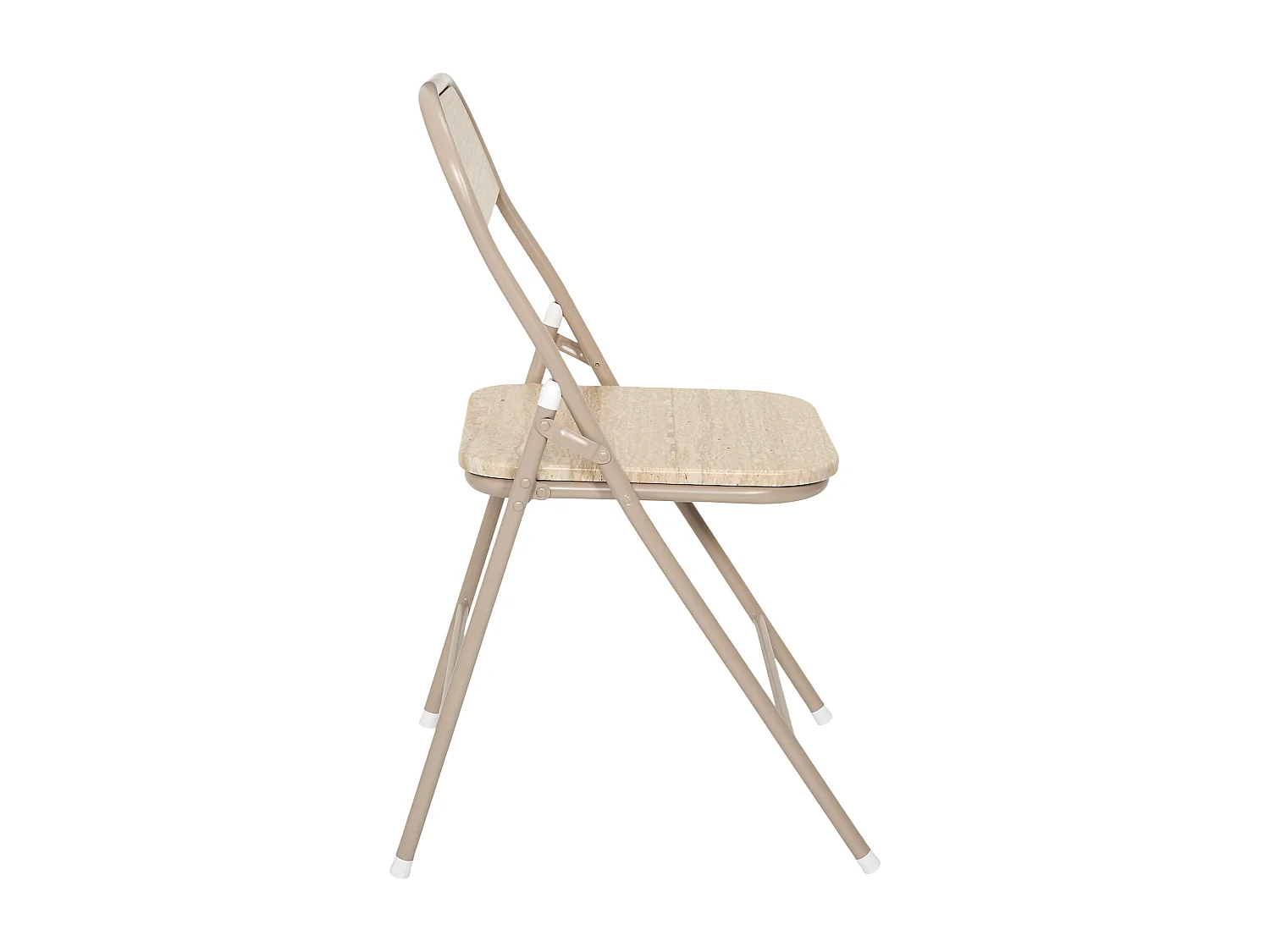 Chaise Pliante Terra Nova - Lot De 4 Blanc, Beige