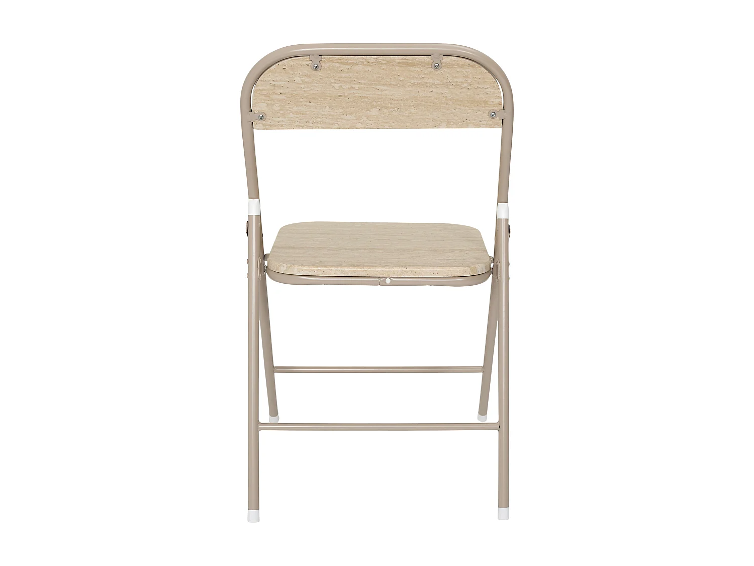 Chaise Pliante Terra Nova - Lot De 4 Blanc, Beige