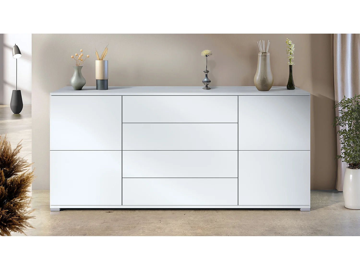 SIDEBOARD Rova Weiß matt