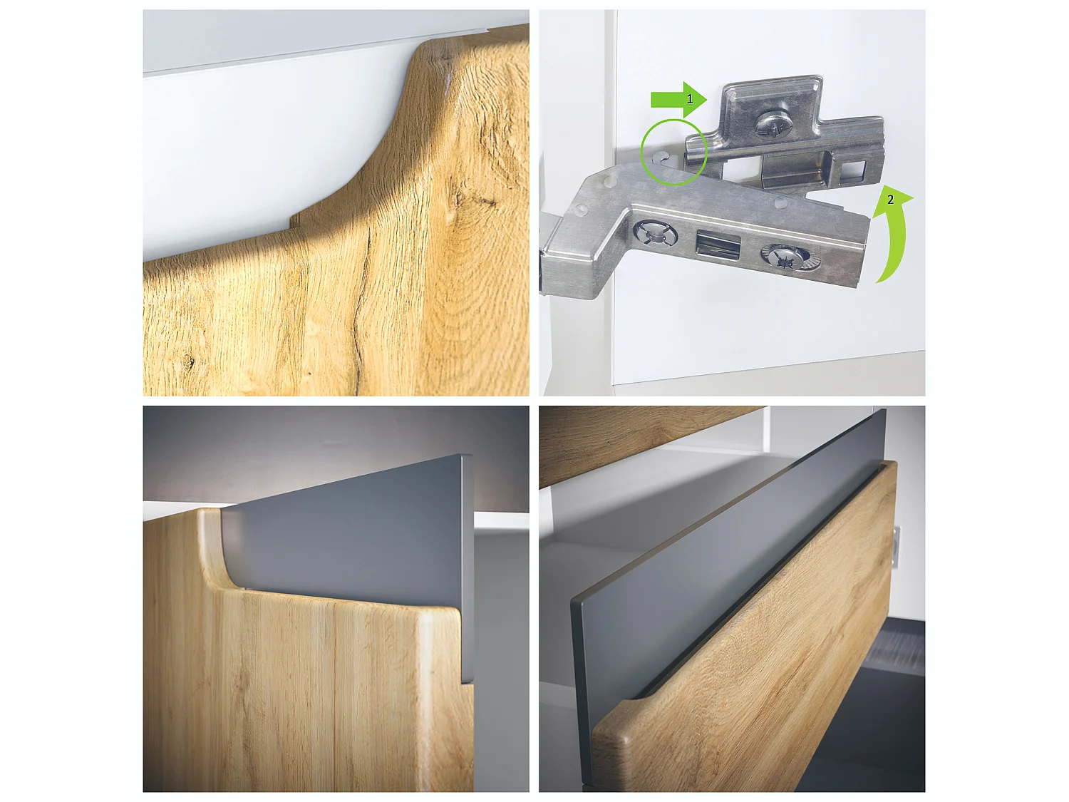 Credenza Cassettiera Sylt, struttura in nero opaco / frontale in bianco lucido con compensazioni in nero lucido (139 x 72 x 35)