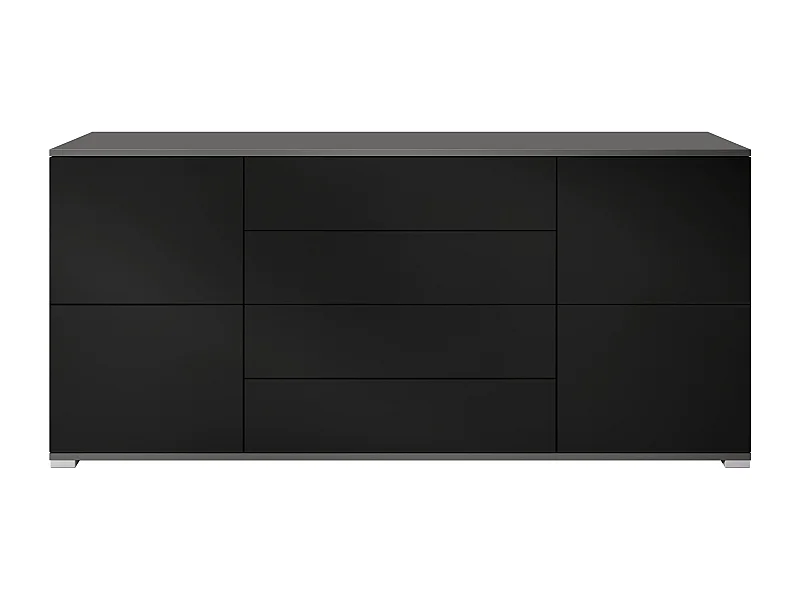SIDEBOARD Rova Schwarz matt