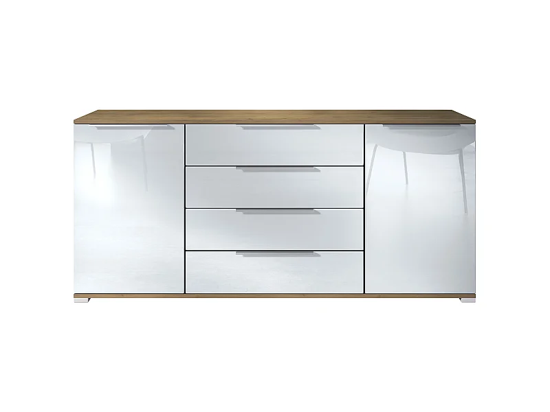 SIDEBOARD Linio Weiß Hochglanz