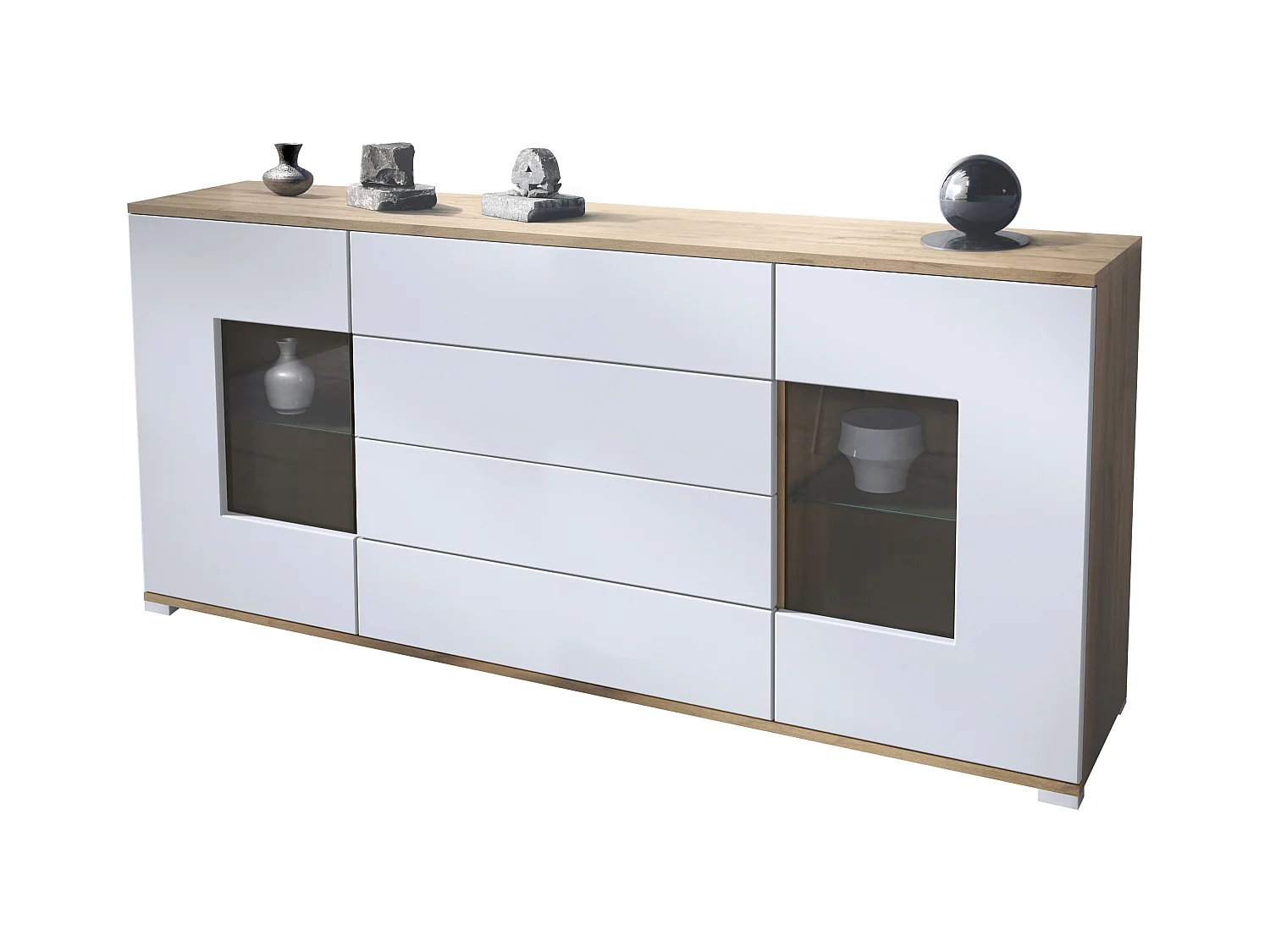 SIDEBOARD Grömitz Weiß matt