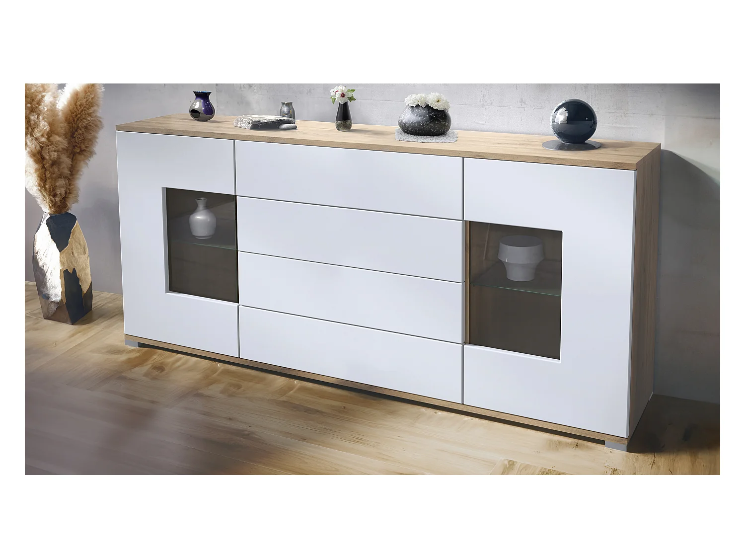 SIDEBOARD Grömitz Weiß matt