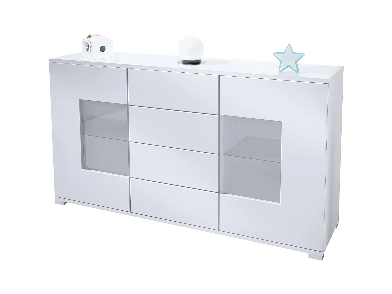 SIDEBOARD Grömitz Weiß matt