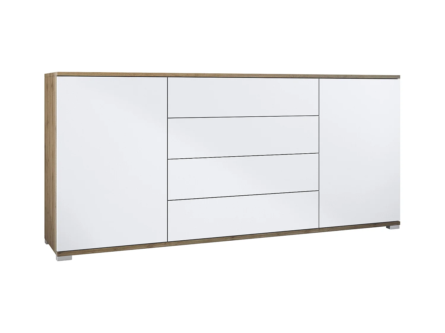SIDEBOARD Santo Weiß matt