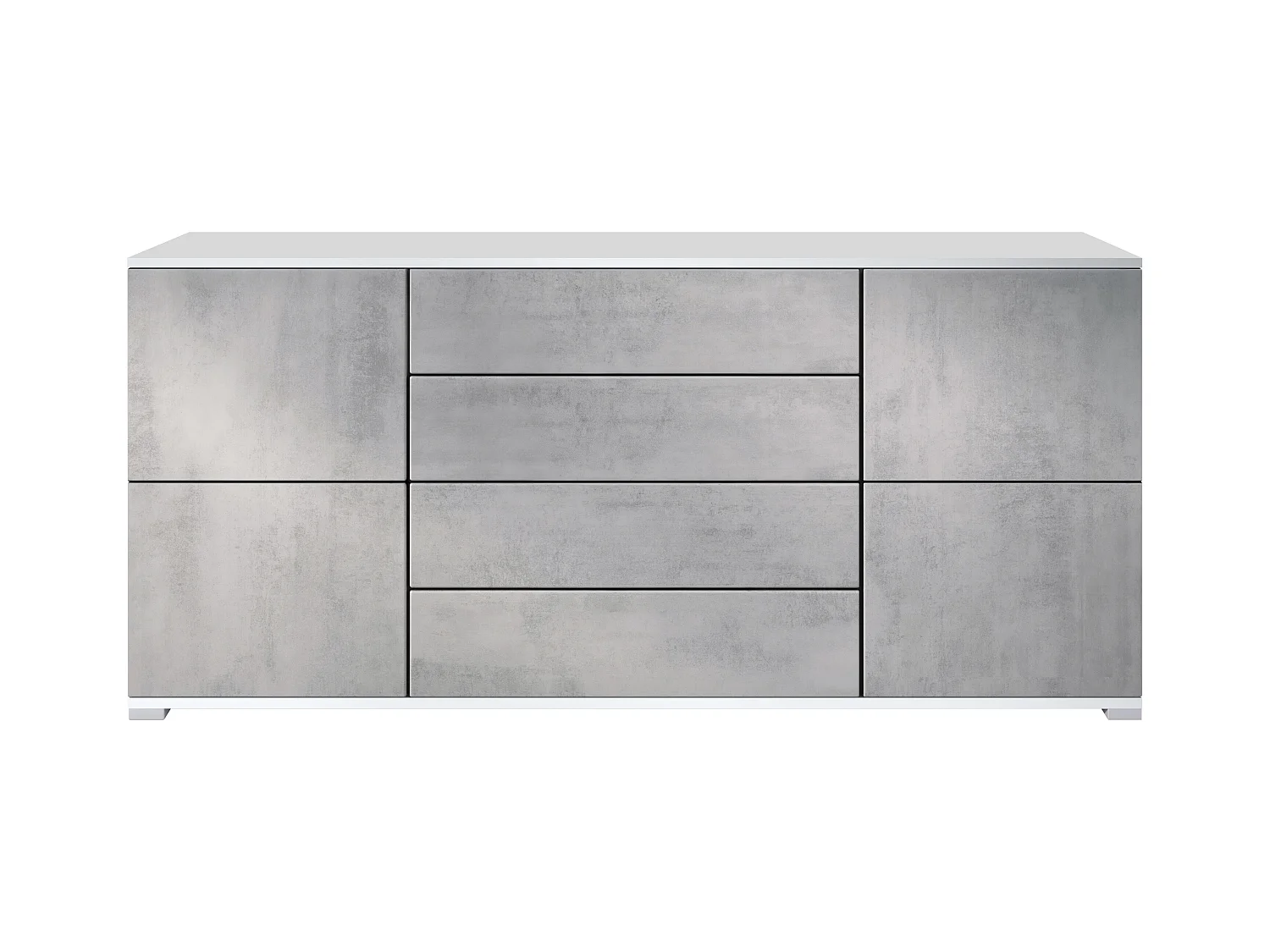 SIDEBOARD Rova Beton Oxid Optik
