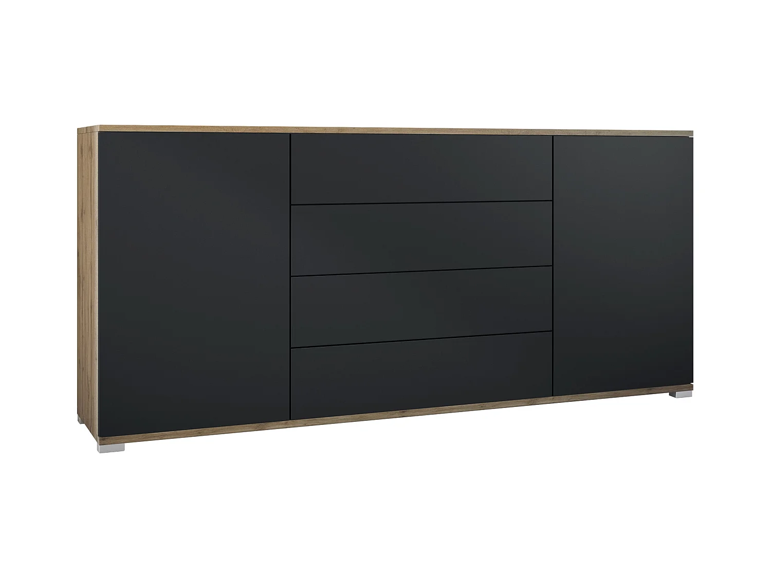 SIDEBOARD Santo Schwarz matt