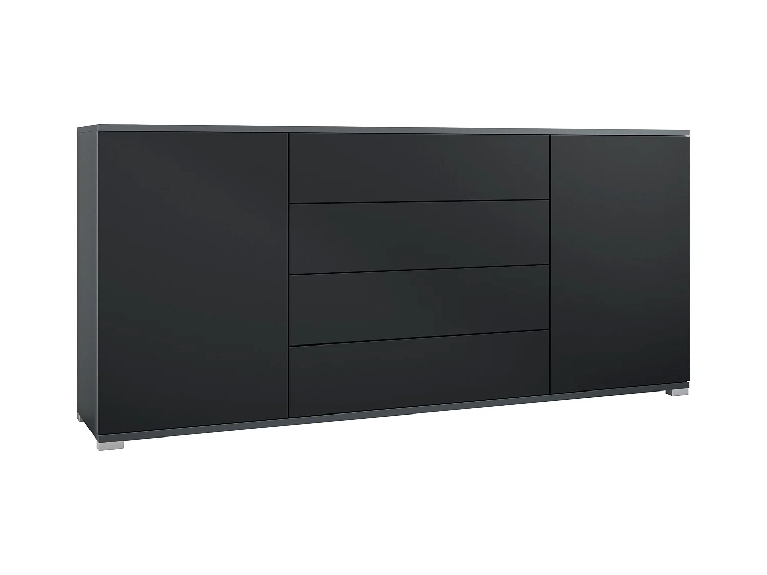 SIDEBOARD Santo Schwarz matt