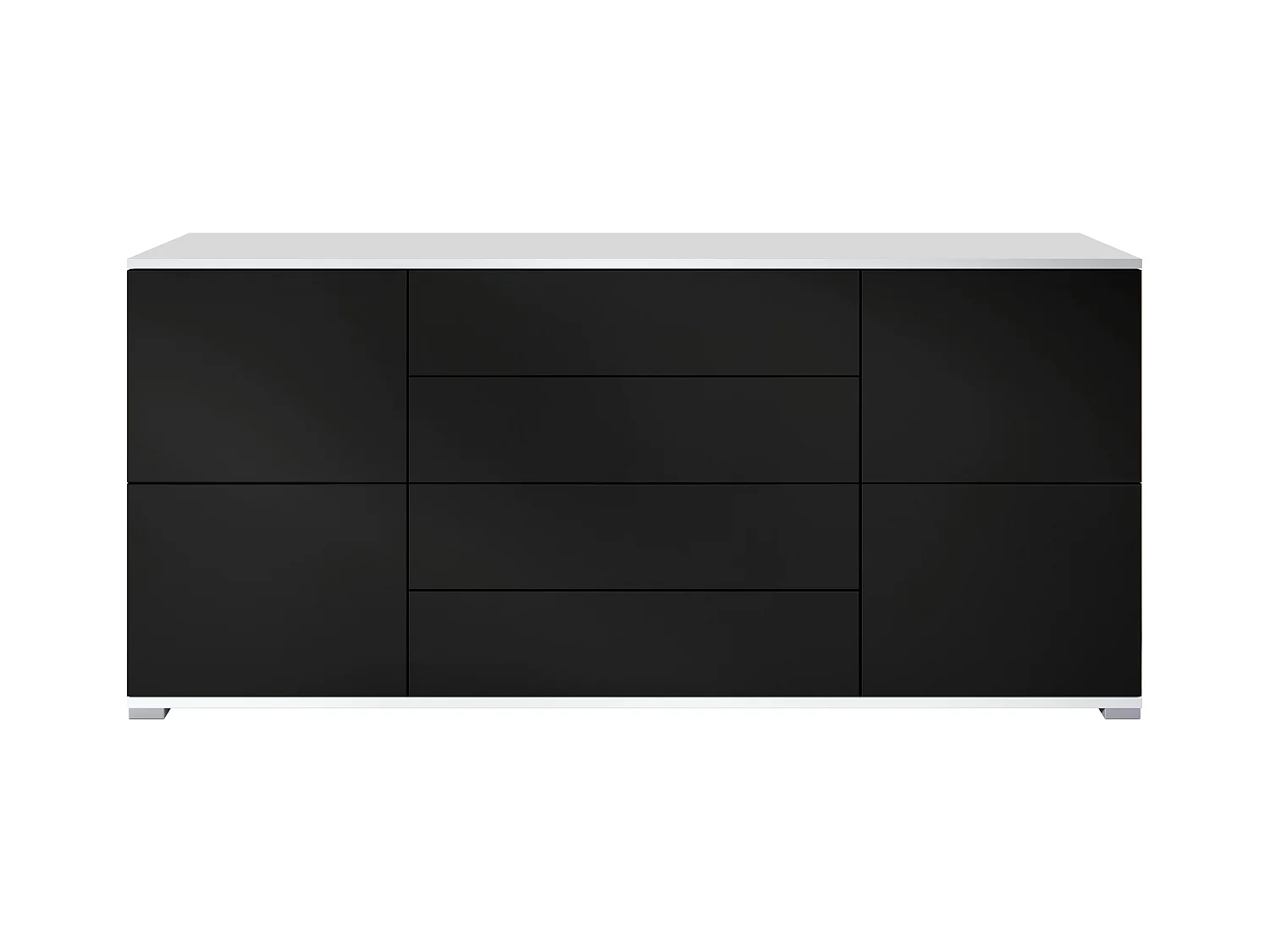 SIDEBOARD Rova Schwarz matt