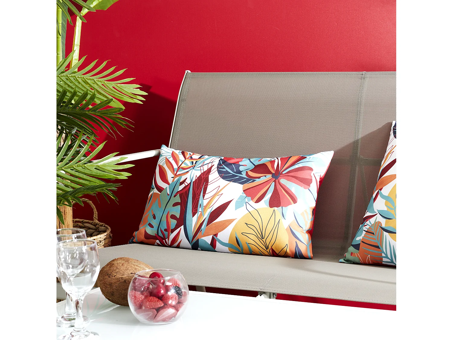 Coussin Deperlant 30x50cm Rose, Rouge, Vert, Blanc, Orange