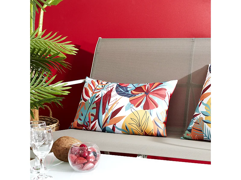 Coussin Deperlant 30x50cm Rose, Rouge, Vert, Blanc, Orange