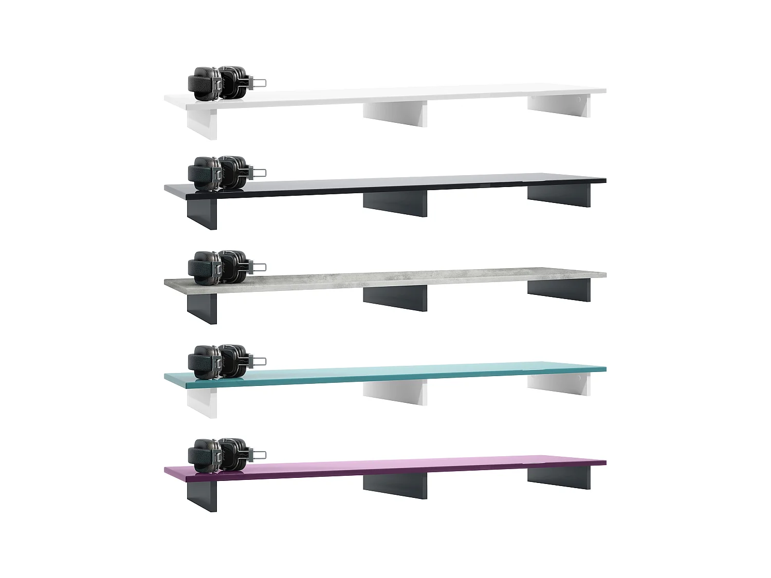 TVAUFSATZ Game Schwarz matt / Sandgrau Hochglanz