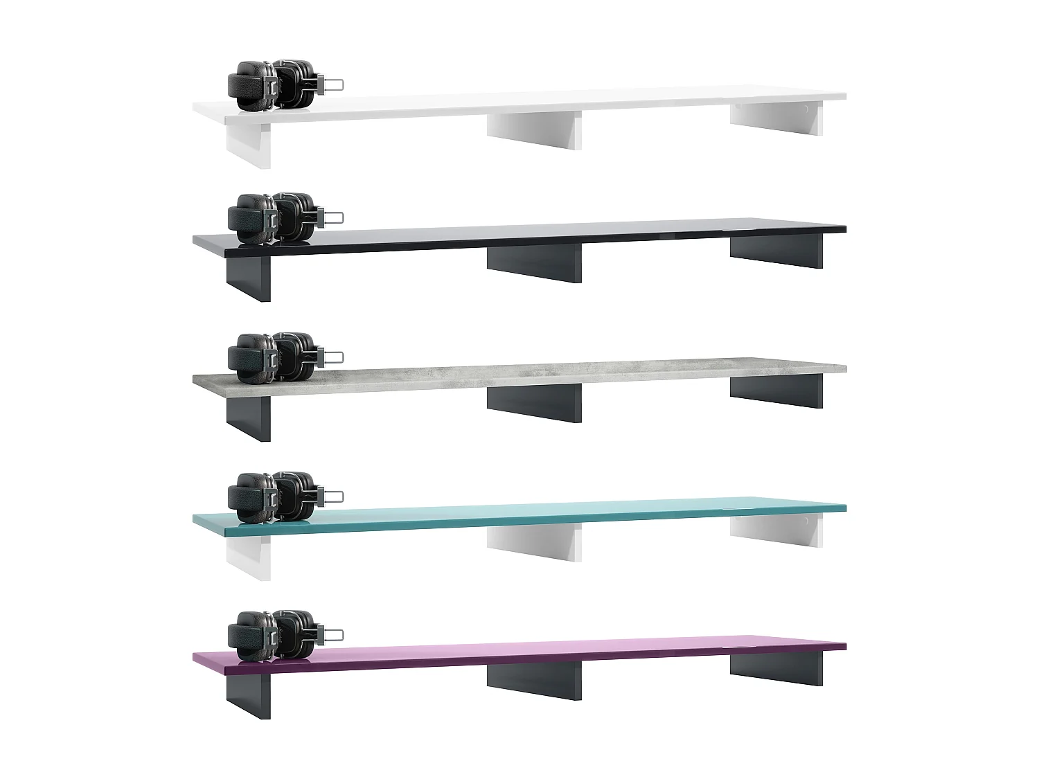 TVAUFSATZ Game Weiß matt / Sandgrau Hochglanz