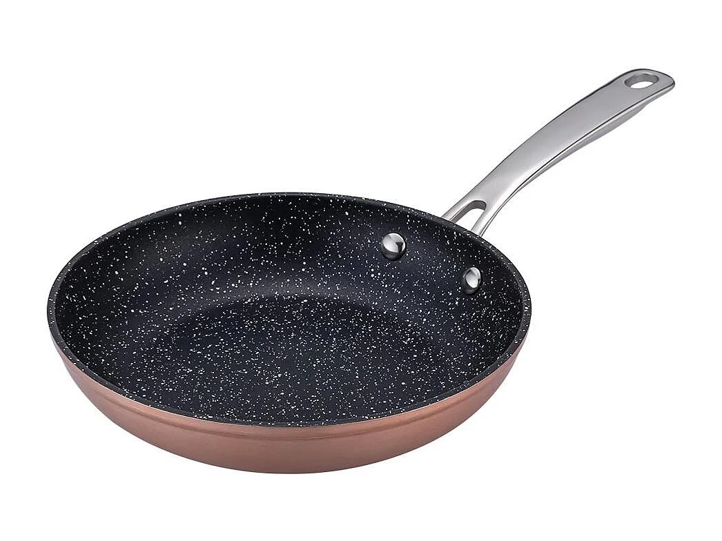 Poêle cuivré 24cm Greblon céramique - "Elégance"