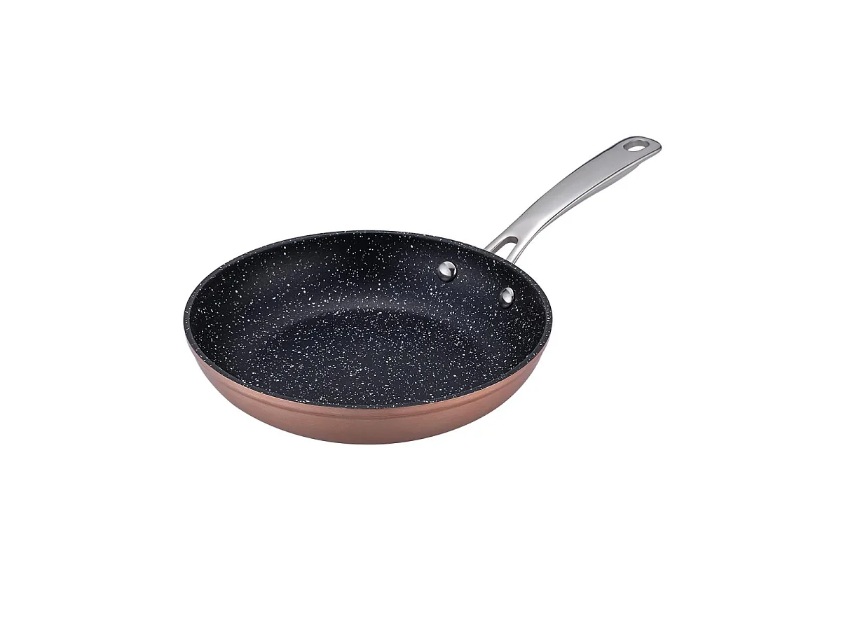 Poêle cuivré 24cm Greblon céramique - "Elégance"