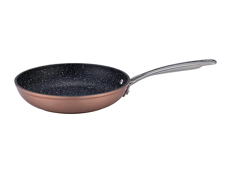 Poêle cuivré 20cm Greblon céramique - "Elégance"