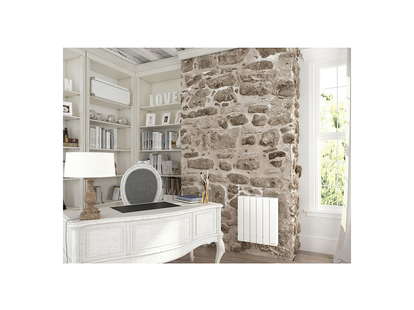 Radiateur électrique chaleur douce BALEARES 2 horizontal 2000W THERMOR 492471