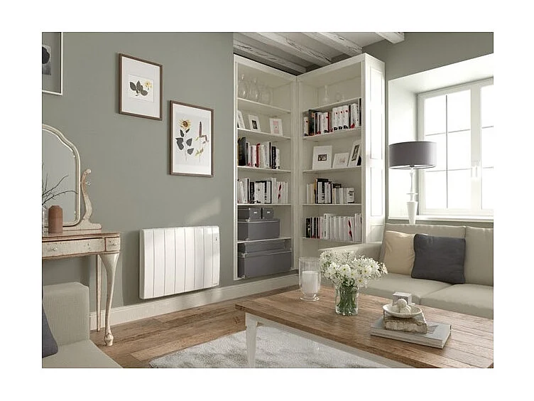 Radiateur électrique chaleur douce BILBAO 3 horizontal blanc 1500W THERMOR 493851