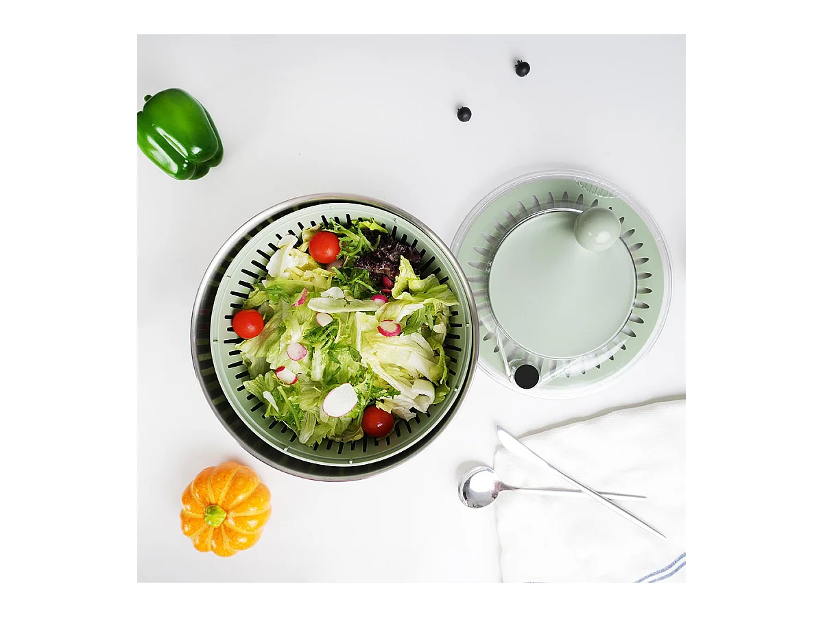 Essoreuse à salade 2 en 1