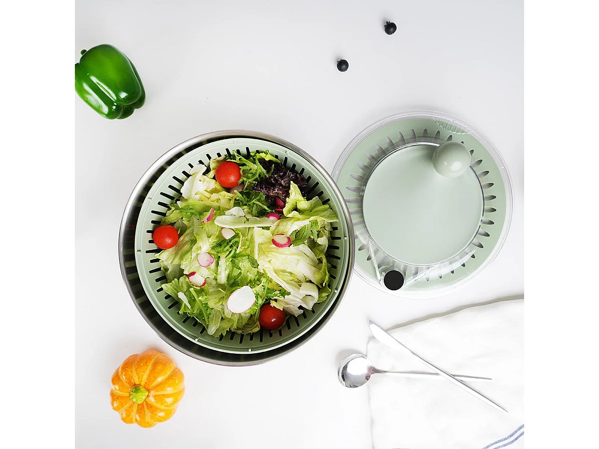 Essoreuse à salade 2 en 1