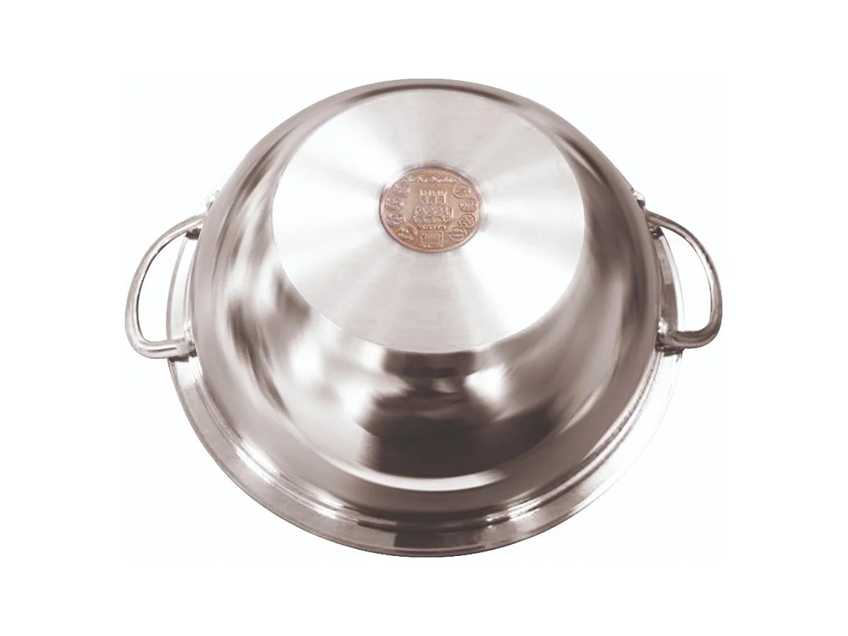 Wok 32cm 4 pièces en acier inoxydable