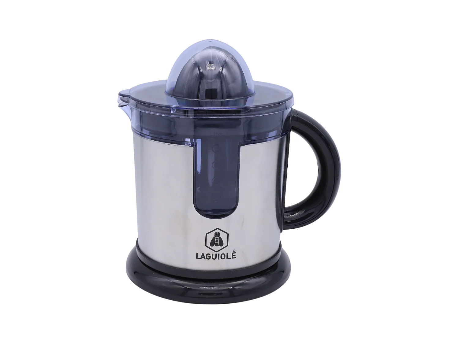 Presse-agrumes noir et argent