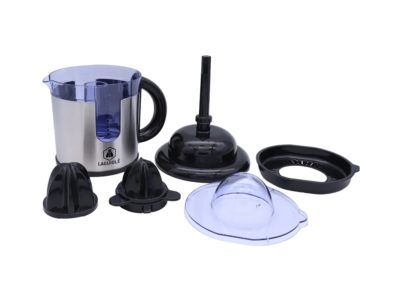 Presse-agrumes noir et argent