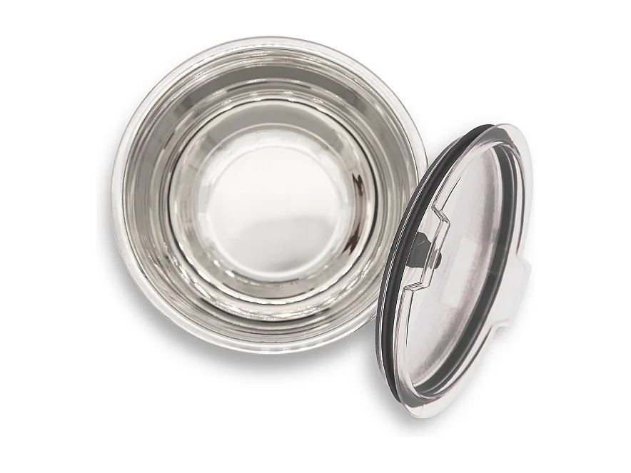 Set de 3 bols inox/noir 16/20/24cm