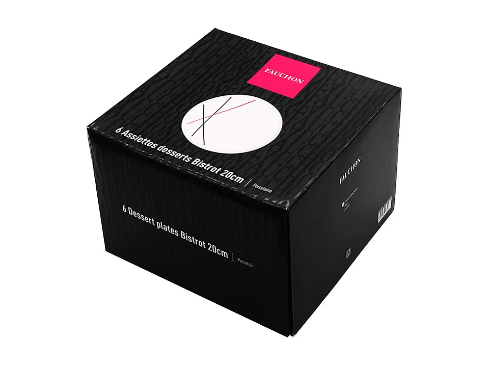 6 assiettes à dessert 20cm BISTROT
